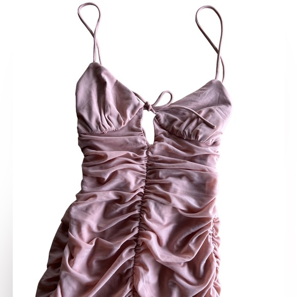 Majorelle Revolve Chani Pink Mini Dress Ruched Size XS - Picture 7 of 14